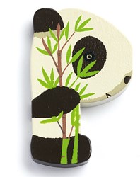 Djeco letra de madera P - letra de animales para decoración infantil