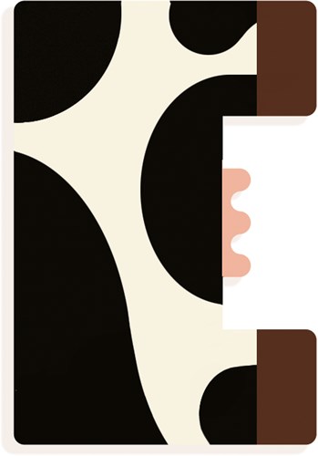 Djeco letra de madera E - alfabeto animal gráfico para habitación infantil-2
