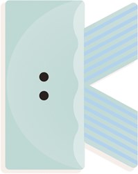 Djeco letra de madera K - letra animal gráfica para decoración infantil