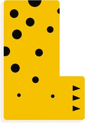 Djeco letra de madera L - letra animal gráfica decoración infantil
