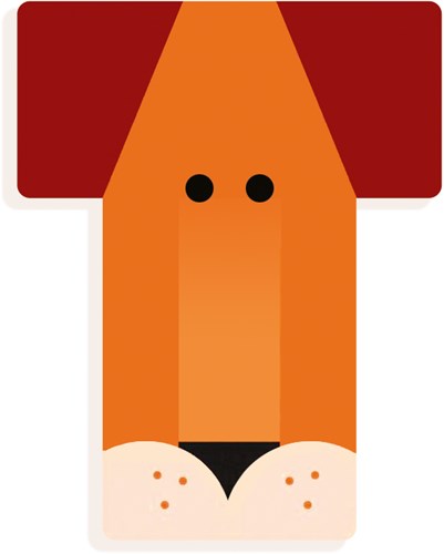 Djeco letra de madera T - letra animal gráfica decoración habitación infantil-2