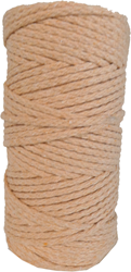 DekoArt DekoArt Macramékoord 4 mm 100 m Abrikoos