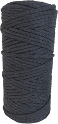 DekoArt DekoArt Macramékoord 4 mm 100 m Antraciet
