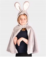 Den Goda Fen capa disfraz conejo fluffy deluxe 98-128 cm 3-8 años