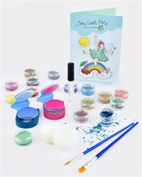 Den Goda Fen set de maquillaje infantil al agua - 23 piezas - rosa multi