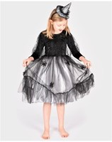 Den Goda Fen disfraz de bruja con accesorios 122-128 cm 6-8 años