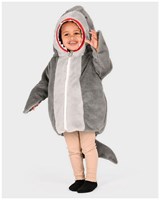 Den Goda Fen chaqueta disfraz de tiburón para niños 98-104 cm gris