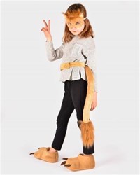 Den Goda Fen set de pantuflas de león con máscara y cola talla 30-34 juguete