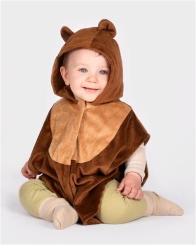 Den Goda Fen capa oso disfraz infantil 86-110 multicolor