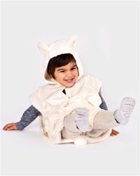 Den Goda Fen capa oso polar disfraz para niños 1-4 años