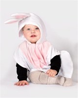 Den Goda Fen capa conejo disfraz rosa blanco 86-110 1-4 años