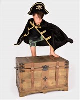 Den Goda Fen capa y sombrero de pirata set disfraz 98-128 disfraz pirata