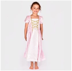 Den Goda Fen vestido princesa terciopelo rosa disfraz 98-104 niños