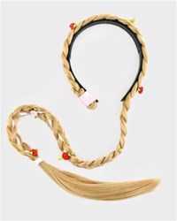 Den Goda Fen trenza rubia deluxe accesorio de pelo juguete 75cm
