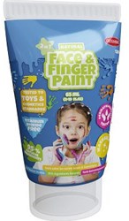 Pintura facial y de dedos niños verde 65ml pintura segura juego
