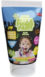 Pintura facial y de dedos negra 65ml pintura infantil segura y lavable