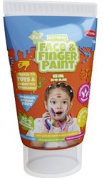 Pintura facial y de dedos naranja 65ml pintura infantil segura lavable