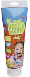 Pintura facial y de dedos naranja pintura infantil 100ml segura lavable