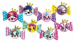 Clementoni brillo de labios juguete forma caramelo para niños - set de maquillaje