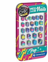 Clementoni uñas postizas set de juguete - Crazy Chic Press & Go Uñas Pop