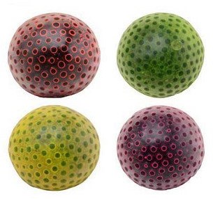 Johntoy pelota antiestrés Neon Beads squeeze ball silicona multicolor