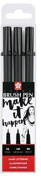 Sakura set de rotuladores brush negro - rotuladores creativos para ilustración