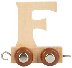 Small Foot tren de letras de madera F - set de letras juguete 12 piezas