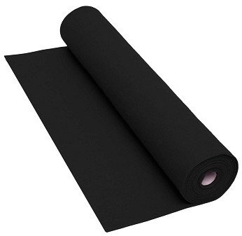 Colorations rollo de fieltro negro material creativo 160 gsm 5 m x 45 cm