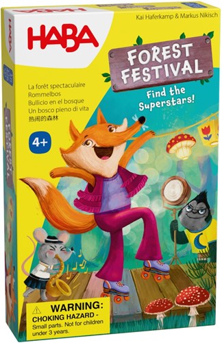 Haba juego educativo Forest Festival - juego de mesa colorido para niños