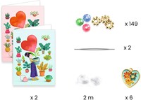 Djeco cuentas & joyas Heart Threading - set creativo de pulseras-2