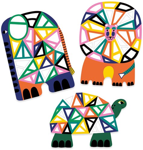 Djeco juguete collage África - manualidades creativas para niños