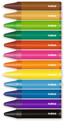 Djeco lápices de colores - 12 ceras gruesas para niños