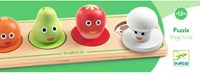 Djeco puzzle de madera - juguete para niños Vegi'n'Co con grandes pomos-3
