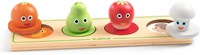Djeco puzzle de madera - juguete para niños Vegi'n'Co con grandes pomos