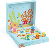 Djeco Ludo Sea - juego de mesa infantil - 4 juegos en 1