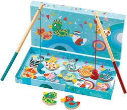 Djeco juego de pesca patos magnéticos de madera Fishing Duck juguete FSC