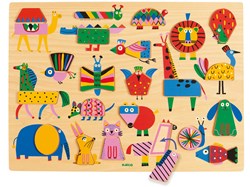 Djeco puzzle de madera juguete - Puzzlo Geo - FSC 100% sostenible