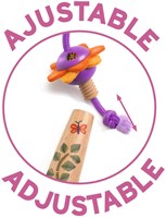 Djeco cuerda para saltar juguete - Florita ajustable FSC 100% calidad-2