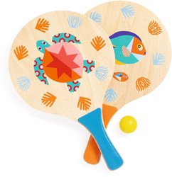Djeco juguete de playa - Raquettes plage Sea FSC 100% sostenible
