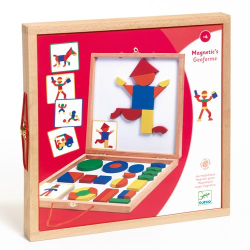 Djeco imanes de madera Geoform - juguete educativo FSC 100% para niños-3