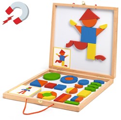 Djeco imanes de madera Geoform - juguete educativo FSC 100% para niños
