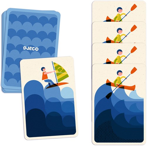 Djeco juego de cartas Aquarush - juego infantil divertido y educativo