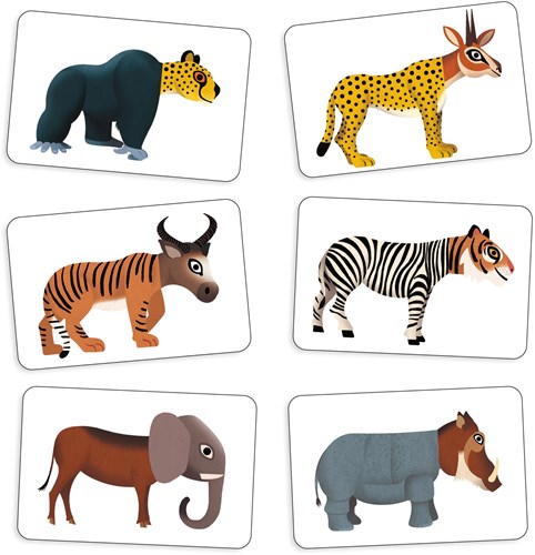Djeco juego de cartas Anijumble - FSC MIX - Juego infantil - Observación
