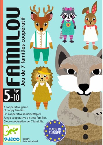 Djeco juego de cartas Familou - juego cooperativo FSC MIX-3