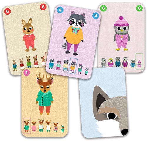 Djeco juego de cartas Familou - juego cooperativo FSC MIX