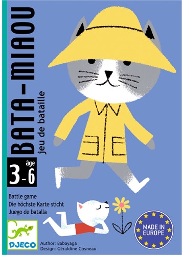 Djeco juego de cartas Bata - Miaou FSC MIX - Juego infantil de gatos-3