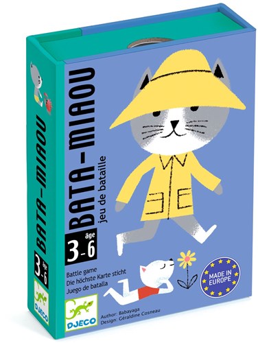 Djeco juego de cartas Bata - Miaou FSC MIX - Juego infantil de gatos-2