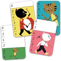 Djeco juego de cartas Bata - Miaou FSC MIX - Juego infantil de gatos