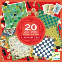 Djeco caja de juegos clásica - 20 juegos de mesa clásicos FSC MIX-3