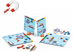 Djeco juego clásico Naviplouf - batalla naval magnética para niños